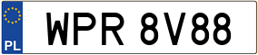 Trailer License Plate